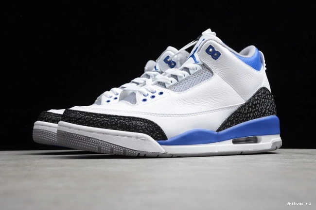 3 AIR BLUE JORDAN RETRO CT8532-145 WHITE 0118